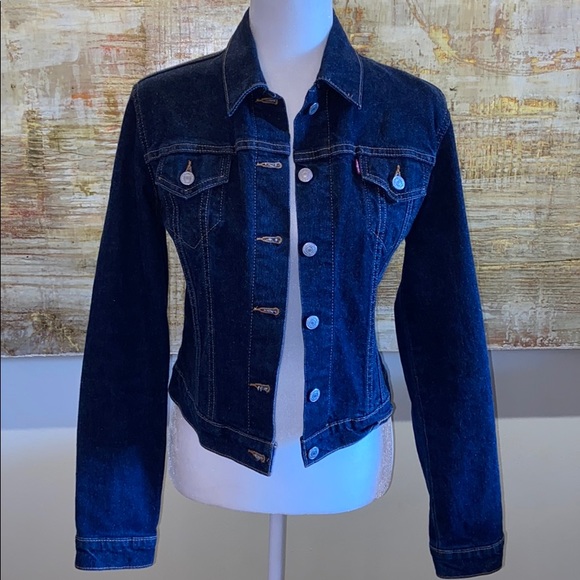 jean jacket dark wash